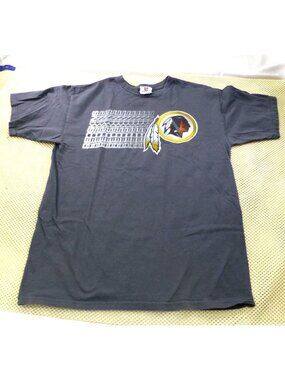 Y2K NFL Team Apparel Washington Redskins T-Shirt Gray Mens Size M Graphic Short